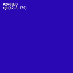 #2A08B3 - Blue Gem Color Image