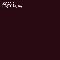 #2A0A12 - Coffee Bean Color Image