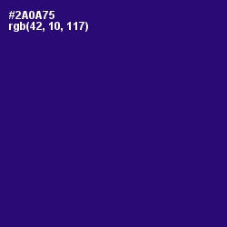 #2A0A75 - Deep Blue Color Image