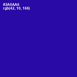 #2A0AA6 - Blue Gem Color Image