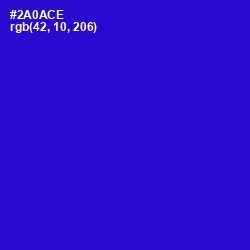 #2A0ACE - Dark Blue Color Image