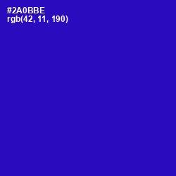 #2A0BBE - Persian Blue Color Image