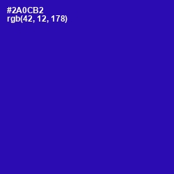 #2A0CB2 - Blue Gem Color Image