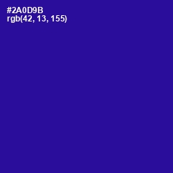 #2A0D9B - Blue Gem Color Image