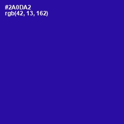 #2A0DA2 - Blue Gem Color Image