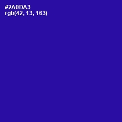 #2A0DA3 - Blue Gem Color Image