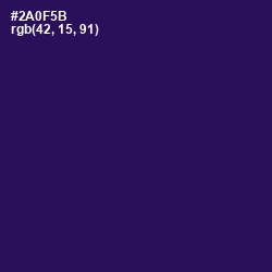 #2A0F5B - Violent Violet Color Image