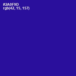 #2A0F9D - Blue Gem Color Image