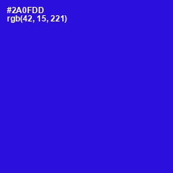 #2A0FDD - Dark Blue Color Image