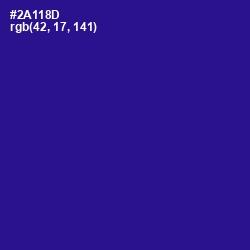 #2A118D - Blue Gem Color Image