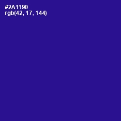 #2A1190 - Blue Gem Color Image