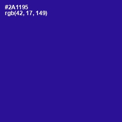 #2A1195 - Blue Gem Color Image