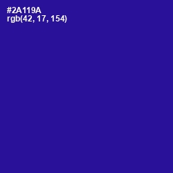 #2A119A - Blue Gem Color Image