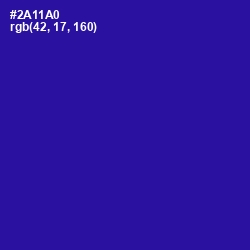 #2A11A0 - Blue Gem Color Image
