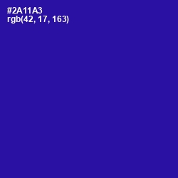 #2A11A3 - Blue Gem Color Image