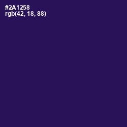 #2A1258 - Violent Violet Color Image