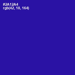 #2A12A4 - Blue Gem Color Image