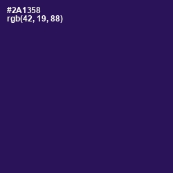 #2A1358 - Violent Violet Color Image