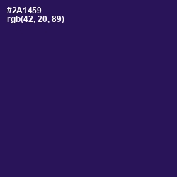 #2A1459 - Violent Violet Color Image