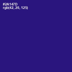 #2A147D - Persian Indigo Color Image