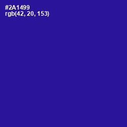 #2A1499 - Blue Gem Color Image