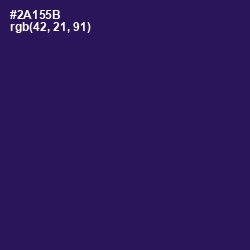 #2A155B - Violent Violet Color Image