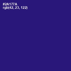 #2A177A - Persian Indigo Color Image