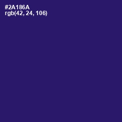 #2A186A - Persian Indigo Color Image