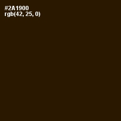 #2A1900 - Jacko Bean Color Image