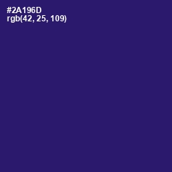 #2A196D - Persian Indigo Color Image