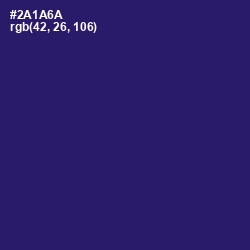#2A1A6A - Persian Indigo Color Image