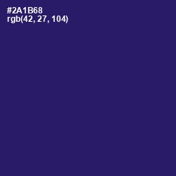 #2A1B68 - Persian Indigo Color Image