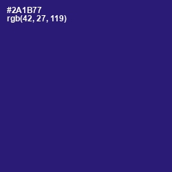 #2A1B77 - Persian Indigo Color Image
