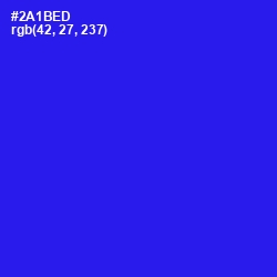 #2A1BED - Blue Color Image