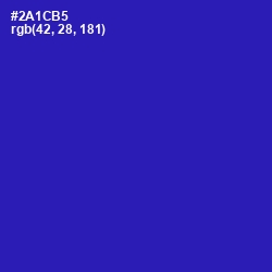 #2A1CB5 - Governor Bay Color Image
