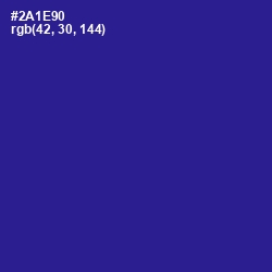 #2A1E90 - Blue Gem Color Image