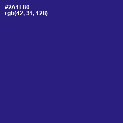 #2A1F80 - Blue Gem Color Image