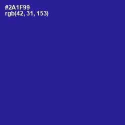 #2A1F99 - Blue Gem Color Image