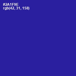 #2A1F9E - Blue Gem Color Image