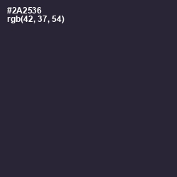 #2A2536 - Bleached Cedar Color Image
