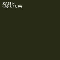 #2A2B14 - Black Olive Color Image