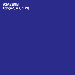 #2A2B8B - Jacksons Purple Color Image