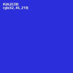 #2A2EDB - Dark Blue Color Image