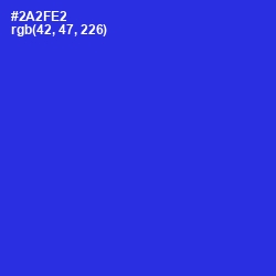 #2A2FE2 - Dark Blue Color Image