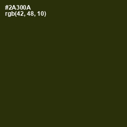 #2A300A - Turtle Green Color Image