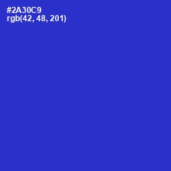 #2A30C9 - Dark Blue Color Image