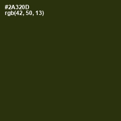 #2A320D - Turtle Green Color Image