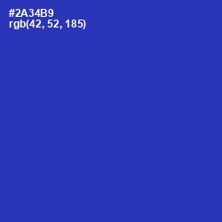 #2A34B9 - Governor Bay Color Image