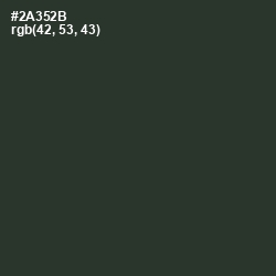 #2A352B - Heavy Metal Color Image