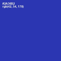 #2A36B2 - Governor Bay Color Image